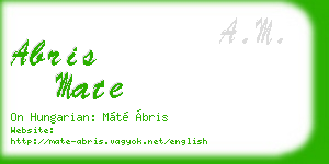 abris mate business card